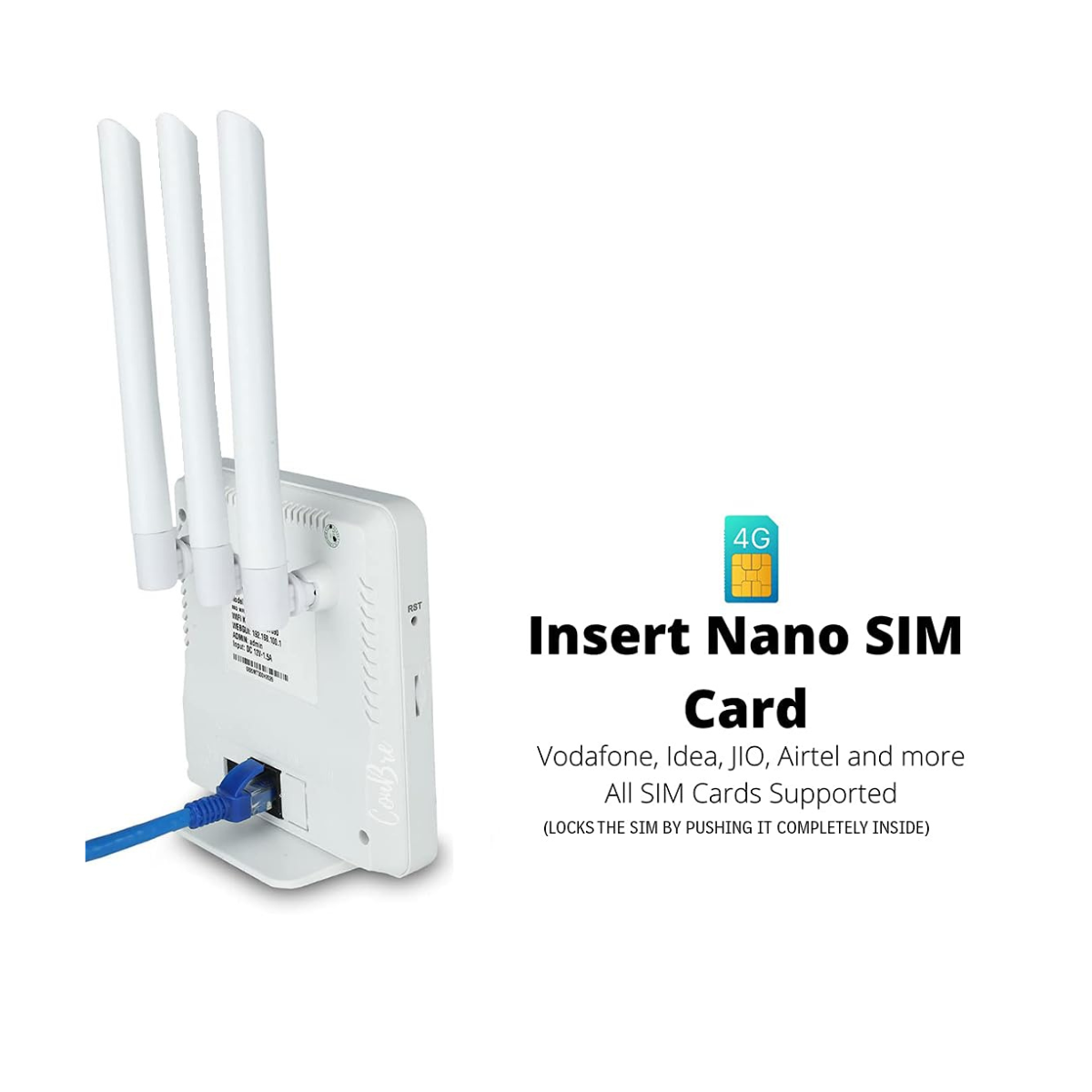 Sim Base Router Hughes Grabnpay CPE MT-300H 5G & 4G Mobile Sim-based Wi-Fi Router with micro
