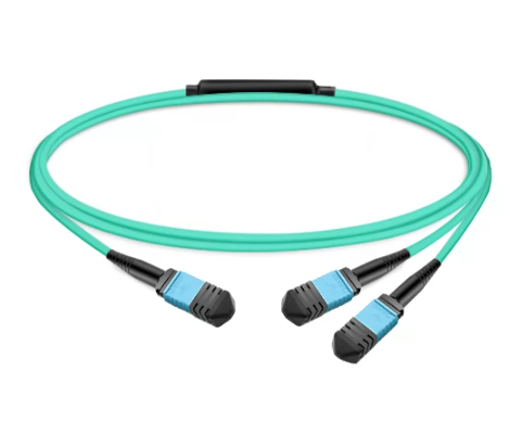 NVIDIA MFP7E20-Nxxx Optical Splitter Fiber Cable, 8 Fibers (4 Tx + 4 Rx), MPO-12/APC to 2×MPO-12/APC, 50m Max