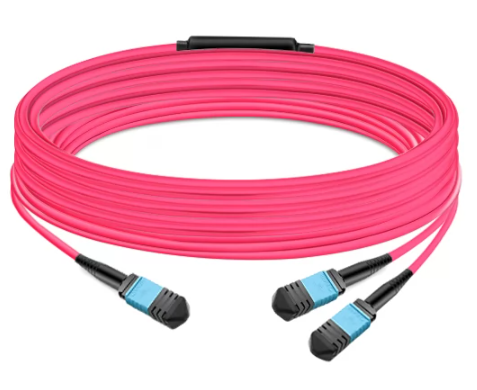 NVIDIA MFP7E20-Nxxx Optical Splitter Fiber Cable, 8 Fibers (4 Tx + 4 Rx), MPO-12/APC to 2×MPO-12/APC, 50m Max