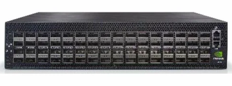 NVIDIA Spectrum-4 SN5400 - 64×400GbE QSFP56-DD 2×25GbE SFP28 2U C2P Airflow Open Ethernet Switch