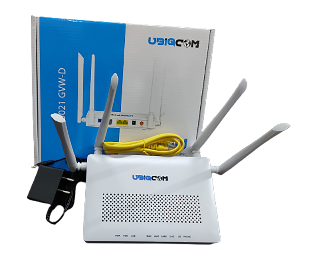 UBIQCOM UB5021 GVW-D Dual Band ( 2GE + 1POTS + AC WiFi 5) 2.4 Ghz & 5 ...