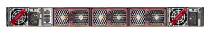 Arista 7050X4 1RU Rear View Front to Rear airflow 