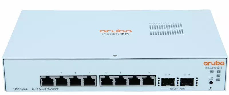 Aruba CX6100-12P-2G JL680A angled side view
