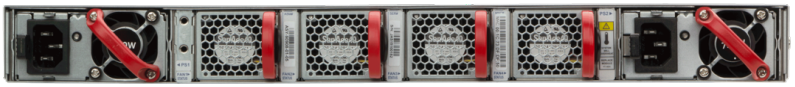 Arista 7060X 1RU Rear View Front to Rear airflow
