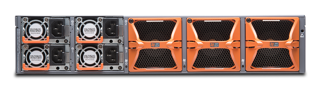 Juniper QFX10002-60C Rear view