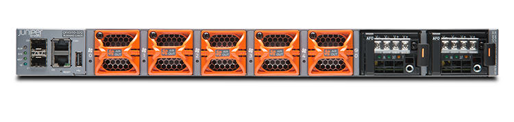 Juniper QFX5110-32Q - 32×40GbE & 4×100GbE QSFP28 Spine Switch, 1U, AC/DC, AFI/AFO Airflow