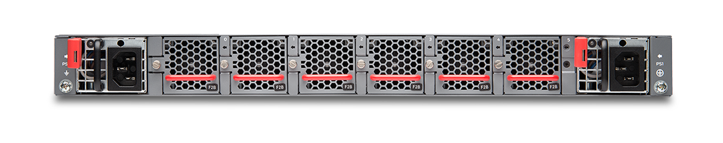 Juniper QFX5120-32C rear view