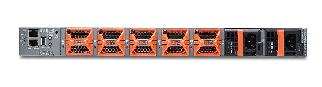 Juniper QFX5120-48T rear view