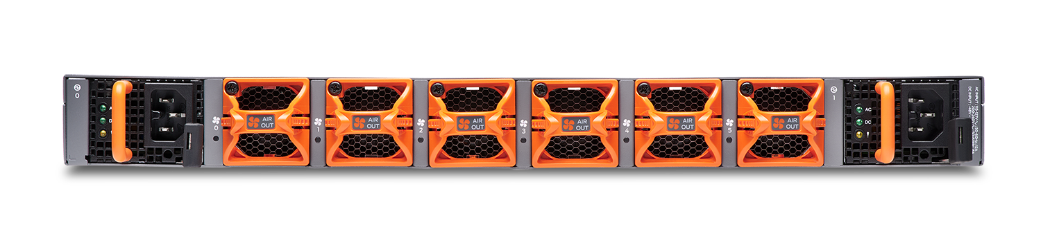 Juniper QFX5130E-32CD rear view
