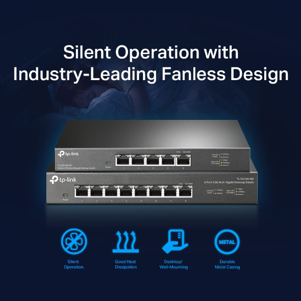 Compact TP-Link 5-Port Network Switch