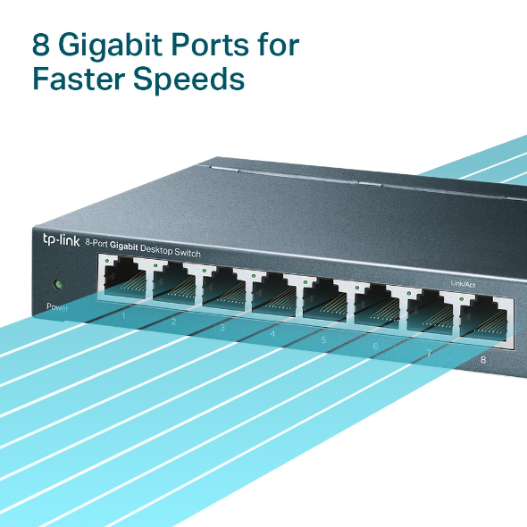 TP-Link TL-SG108 Plug & Play Switch
