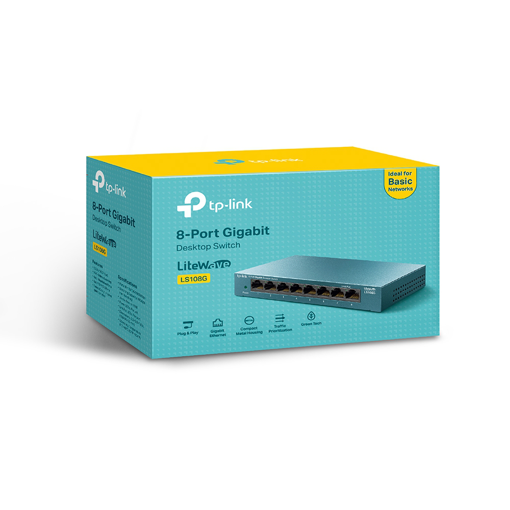 TP-Link LS108G plug and play switch for seamless wired networking
