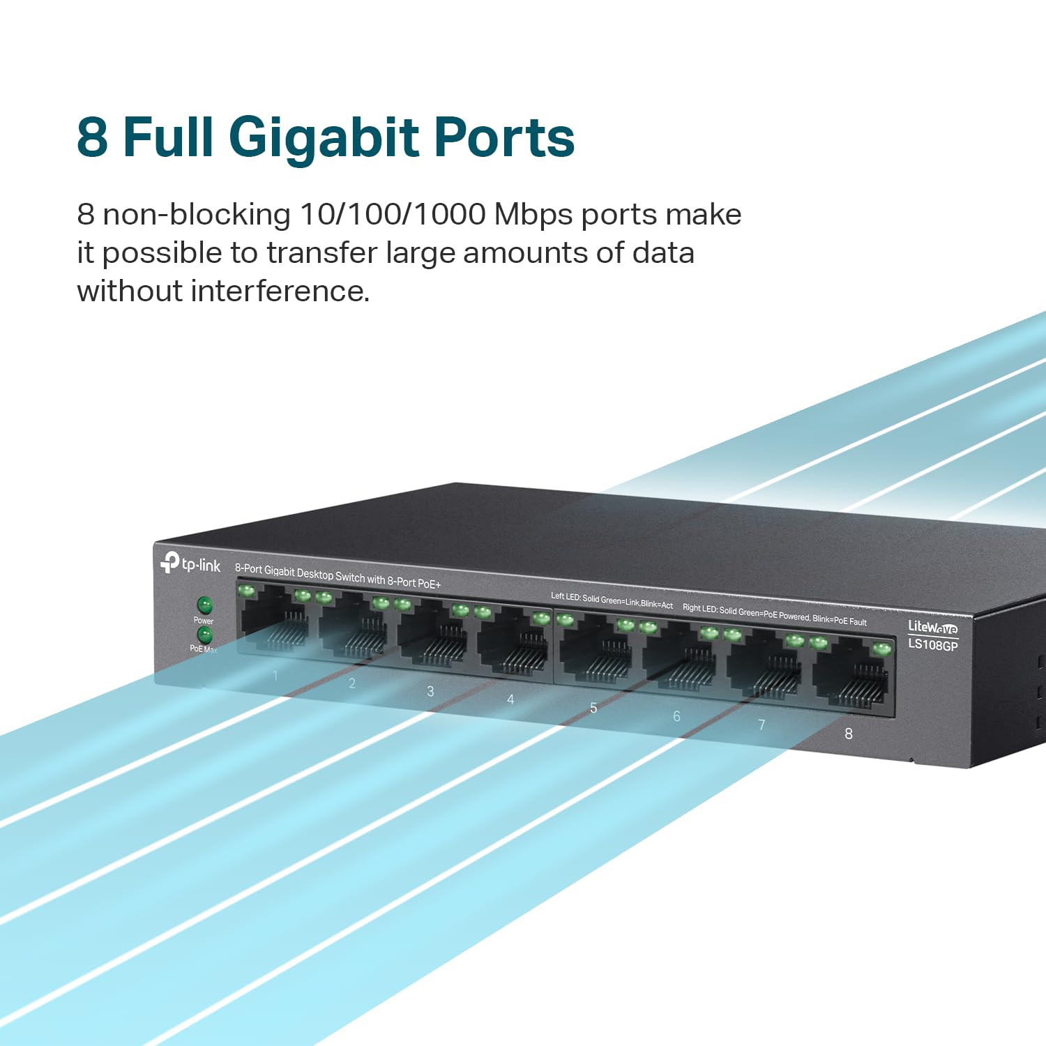 TP-Link LS108G unmanaged switch for small office/home office setups