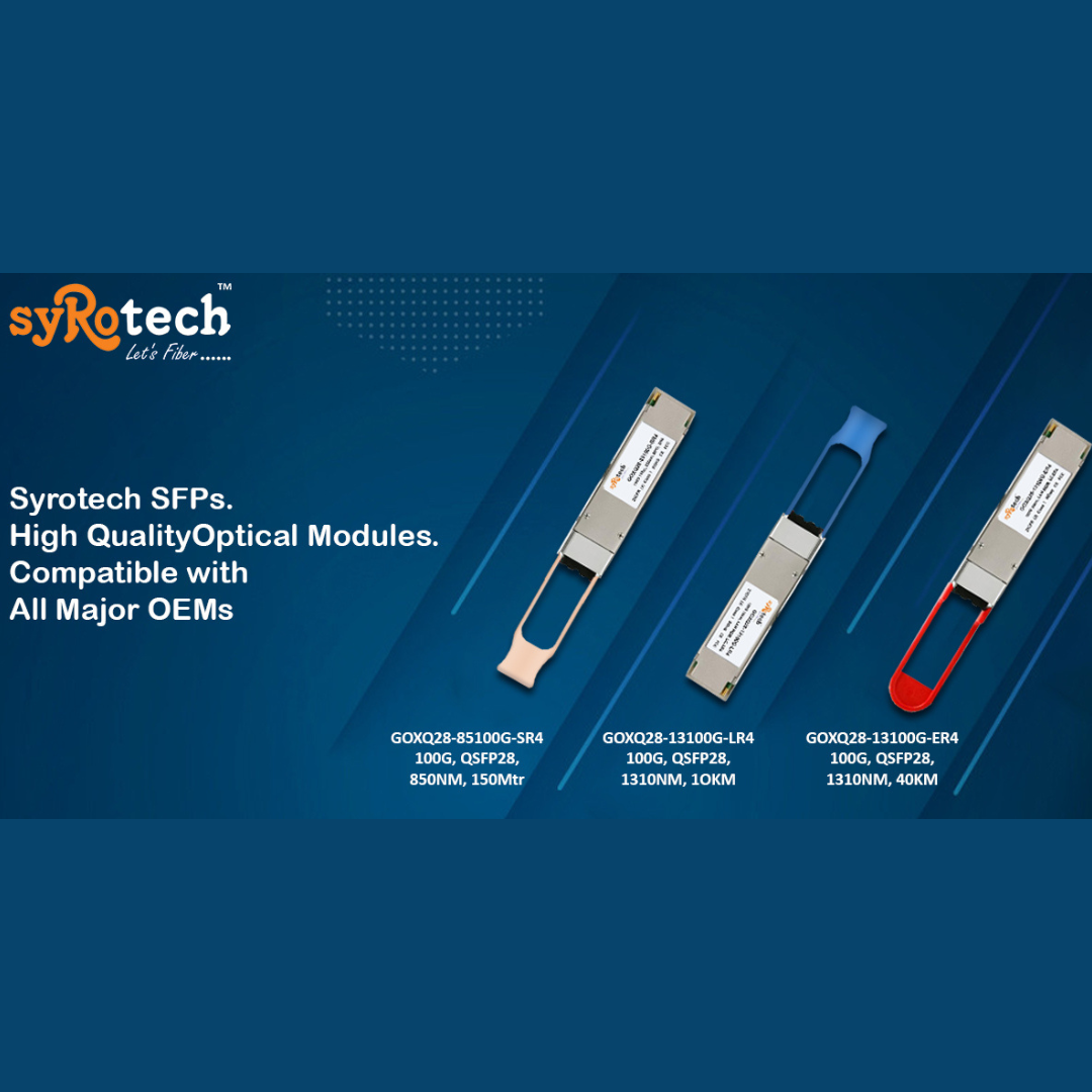 Syrotech-GOXQ28-100GBASE-ER4-transceiver module-QSFP28-MSA-LAN WDM-hot ...