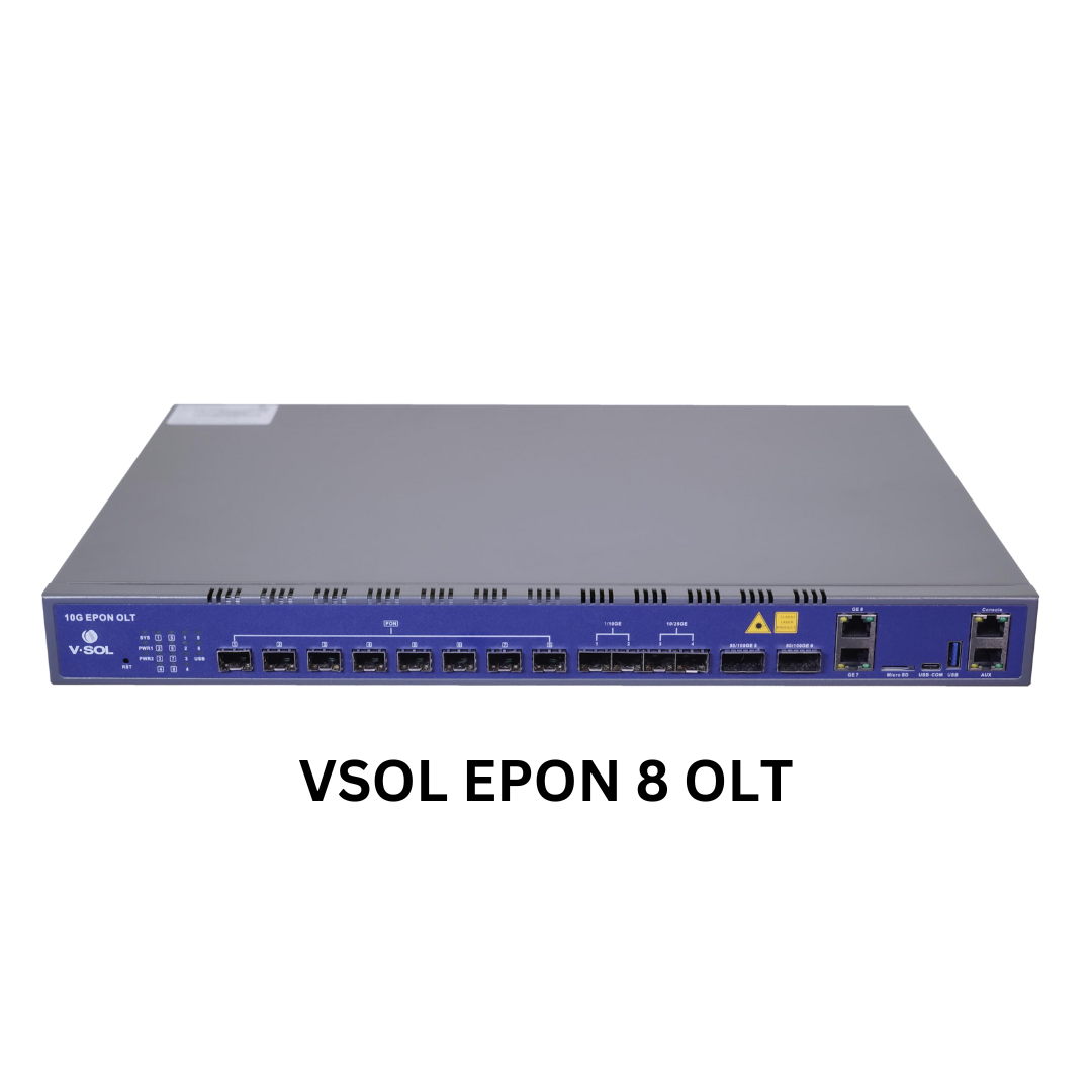 Vsol VSOL 10G EPON OLT V3600D8-8 PORT EPON OLT 10G EPON ,2*10GE SFP+ 2* 25G ...
